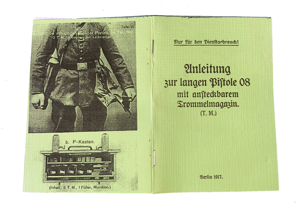 German P08 Pistol Manual