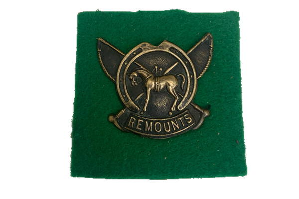 WW1 Army Remounts Service Cap badge